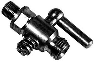 Brass Fuel Tap 1/8" x 1/4" - Round Lever